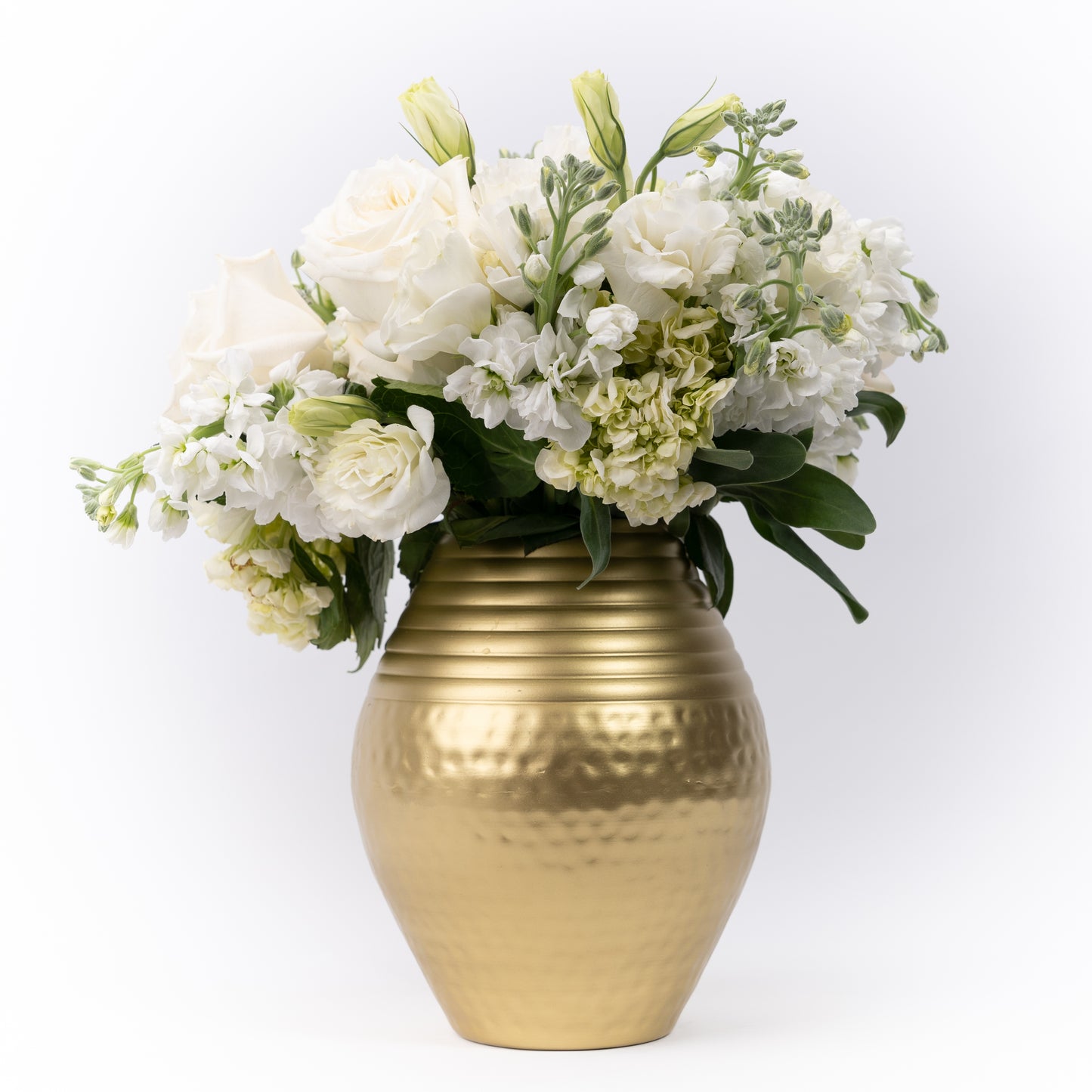 gold vase