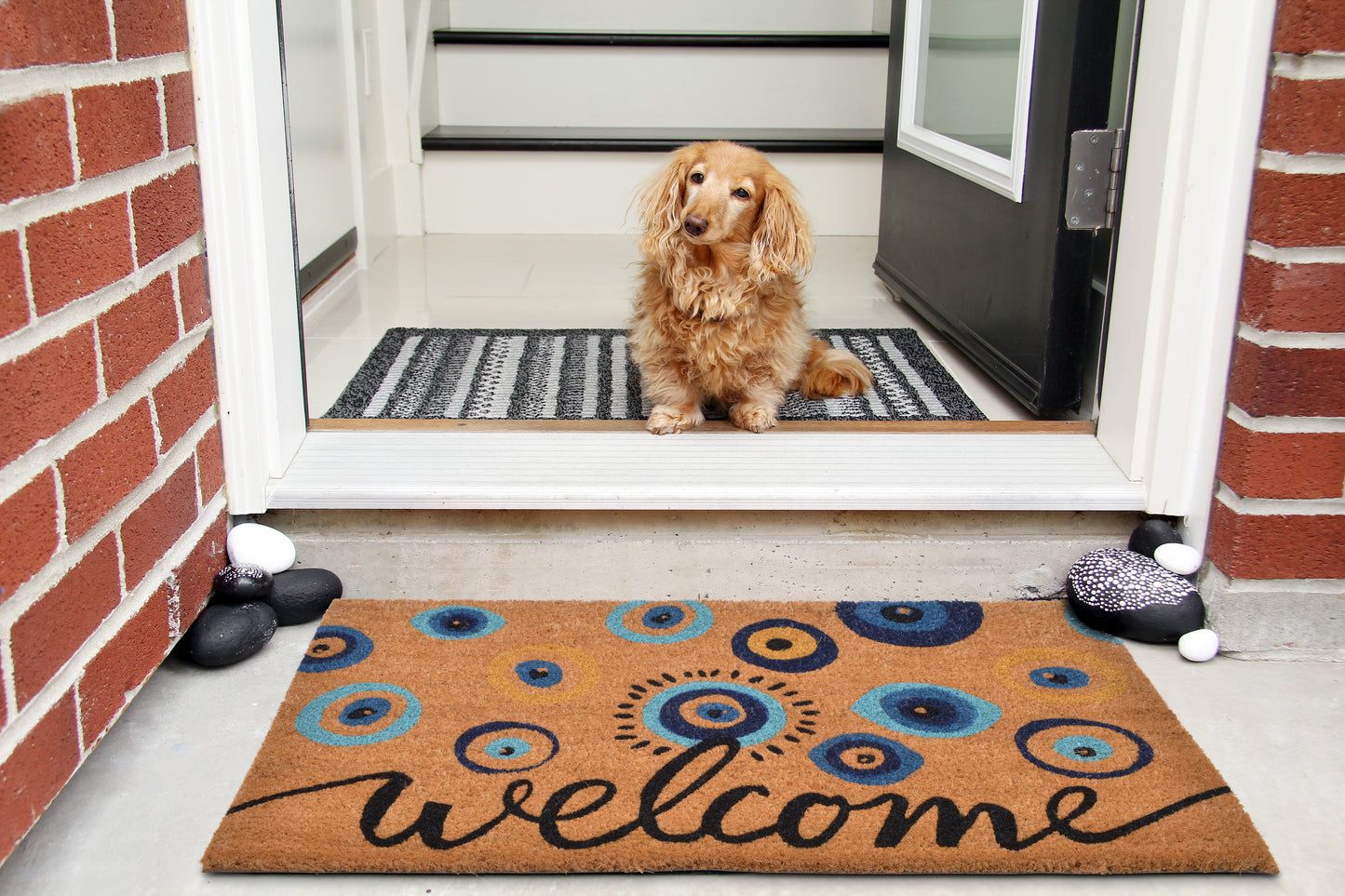 evil eye door mat